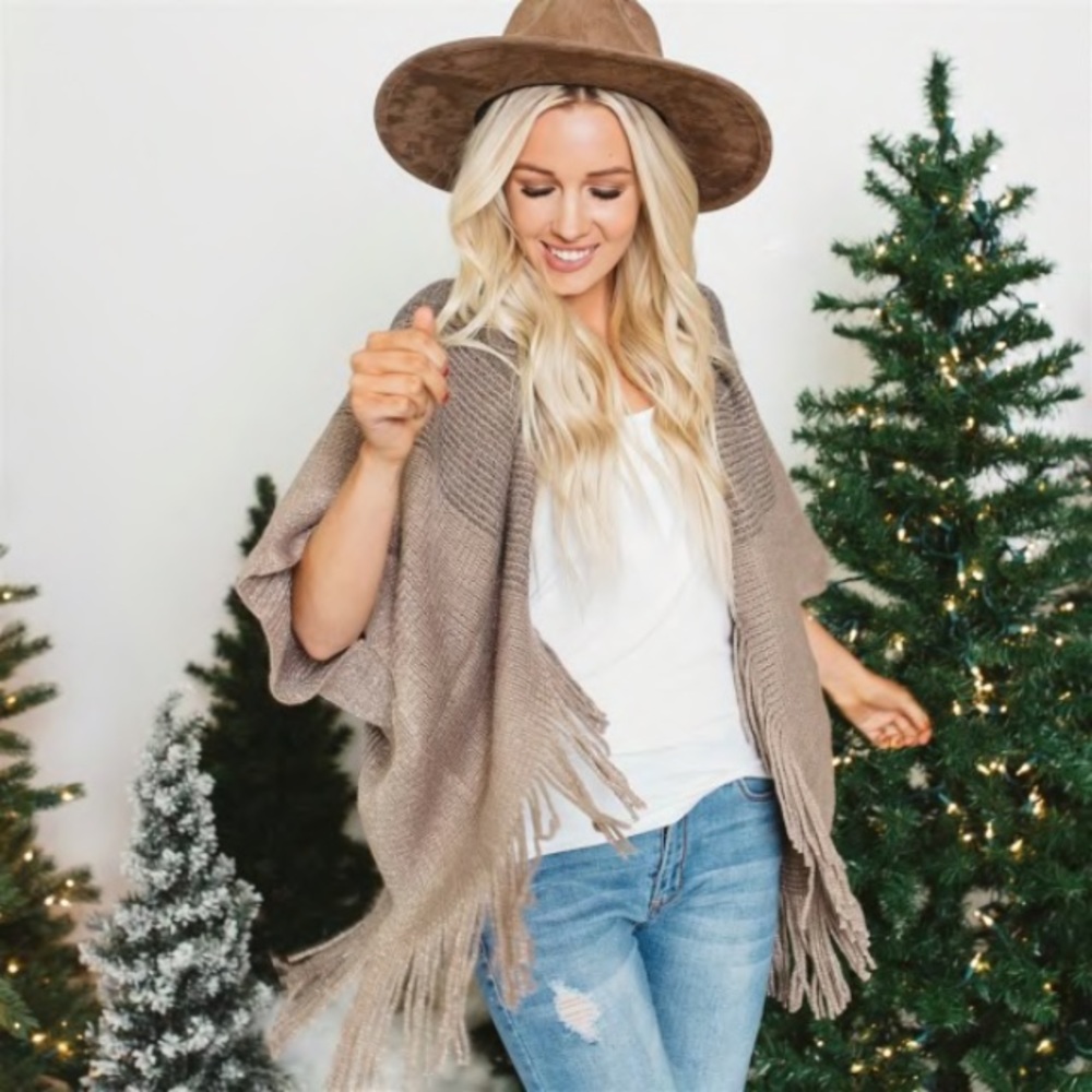 Fringe Kimono Cardigan NWOT